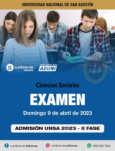 Admisión UNSA II Fase 2023 Lumbreras Editores