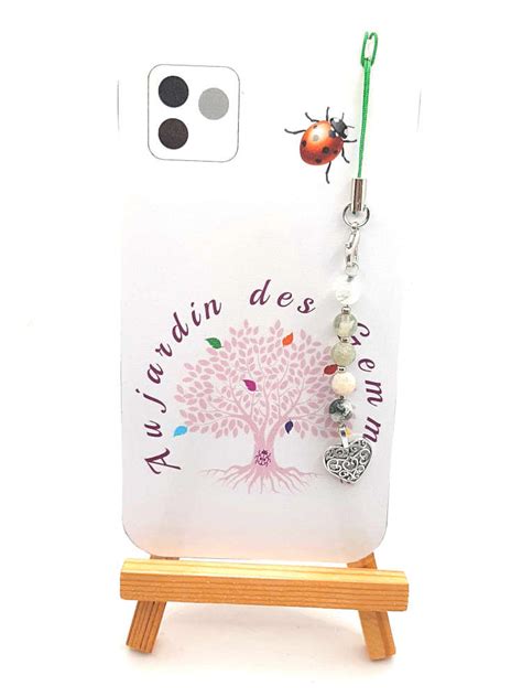 Bijou De T L Phone En Agate Arbre