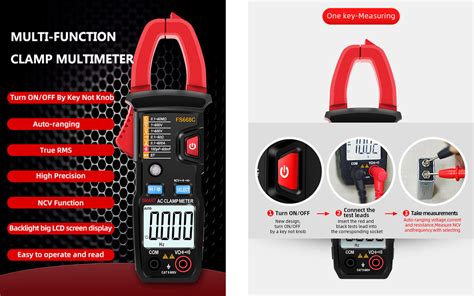 UltraLAN True RMS Digital Clamp Meter With NCV CAB T CM