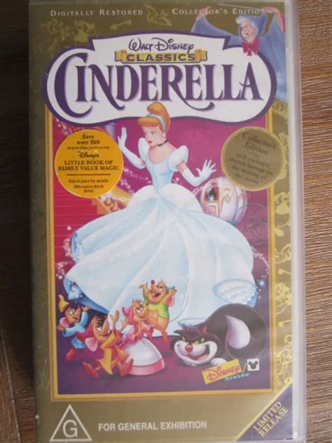 CINDERELLA WALT DISNEY VHS EUR 11 47 PicClick DE