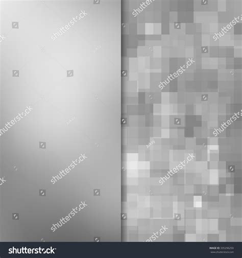 Banner Design Abstract Template Background Silver Stock Illustration ...