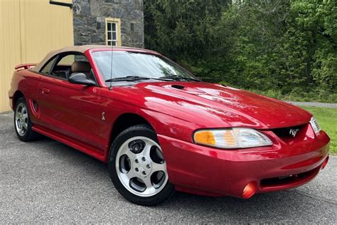 26k Mile 1996 Ford Mustang Svt Cobra Convertible For Sale On Bat