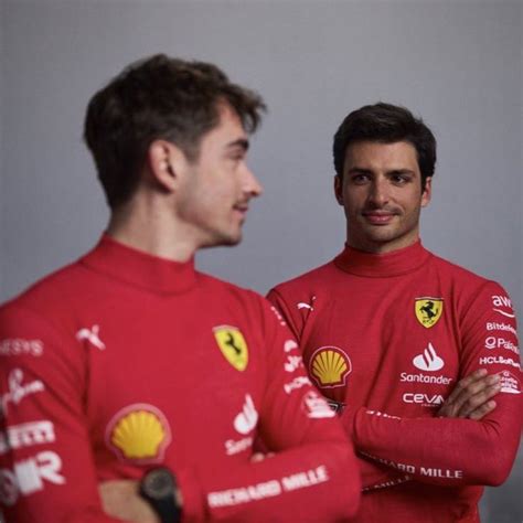 Charles Leclerc With Carlos Sainz Carlos Sainz Charles Formula 1