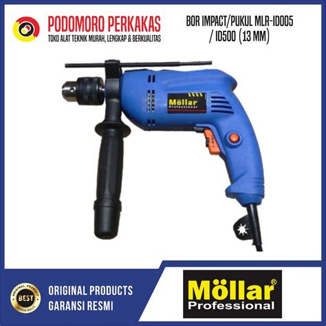 Jual Mesin Bor Tembok Beton Mollar ID500 Impact Drill 13 Mm 500 Watt