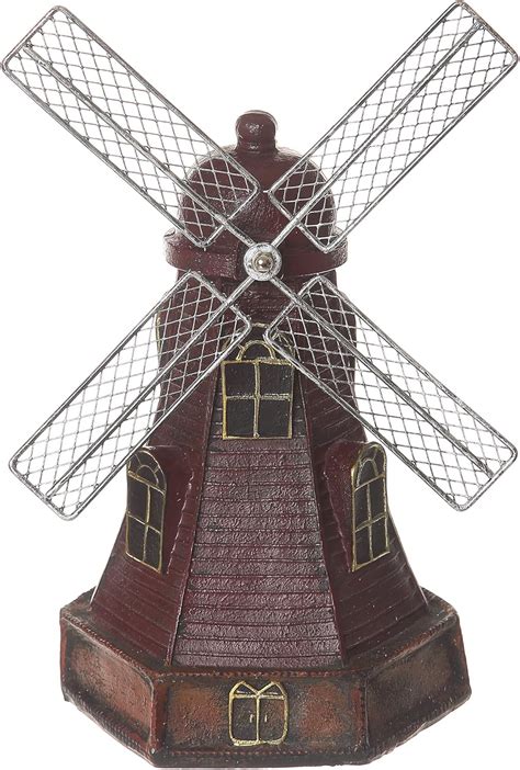 Creative Retro Home Decor Dutch Windmill Statue Handmade