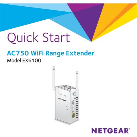 NETGEAR EX6100 QUICK START MANUAL Pdf Download | ManualsLib