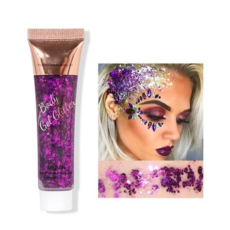 Matte Eye Shadow Face Glitters Body Gel Sequins Liquid Eyeshadow Chunky Glitter For Face Hair