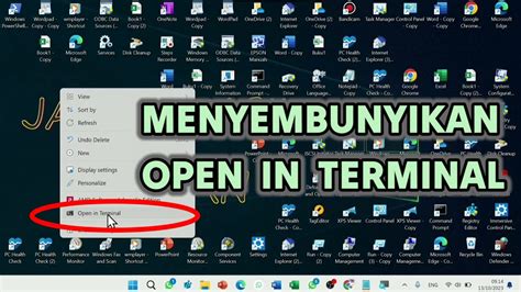 Cara Menyembunyikan Open In Terminal Di Windows 11 Menghapus Open