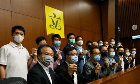 Hong Kong Pro Democracy Legislators Threaten Mass Resignations The