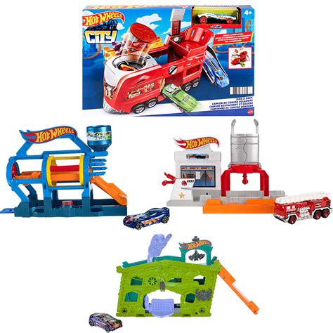 Hot Wheels City Fold Out Playset Assorted Vehicles