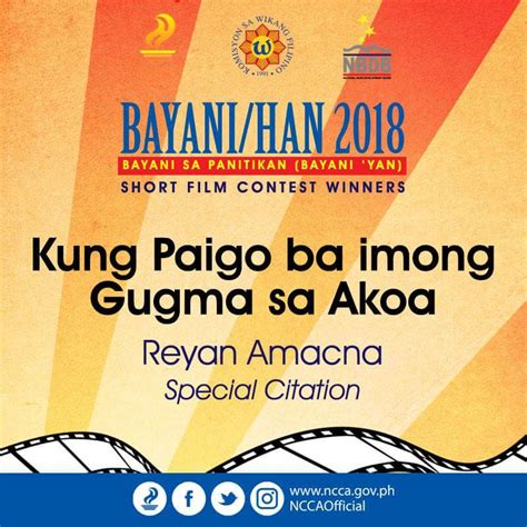 NCCA PH On Twitter Congratulations To The Winners Of The Bayani Han