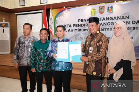 PDAM Bandarmasih Resmi Beralih Status Jadi PT Air Minum ANTARA News