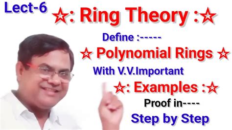 Polynomials Rings Introduction Definition Examples Euclidean