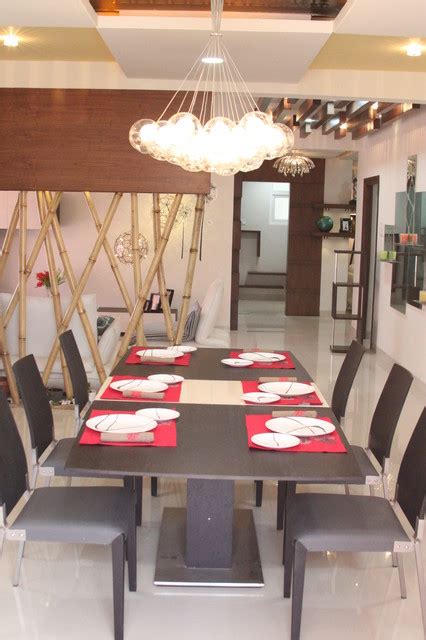 Meenakshi Trident Towers Model Apartment Eclectic Dining Room