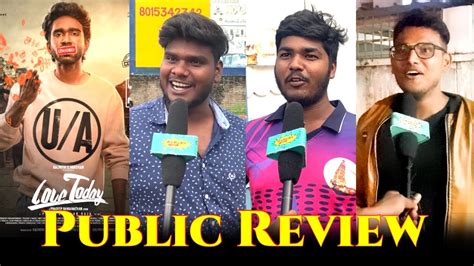 Love Today Movie Public Review Love Today Movie Review Predeep