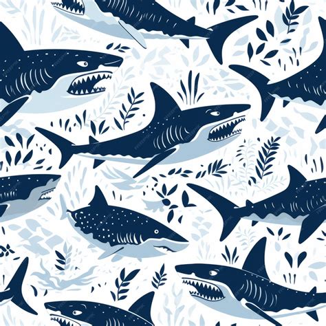 premium photo unleashing  mystique decoding  patterns  sharks