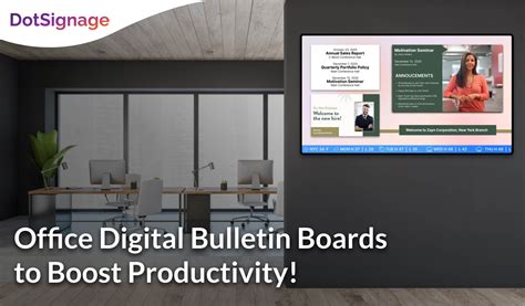 Unlocking Productivity: Why Your Office Needs a Digital Bulletin Board ...