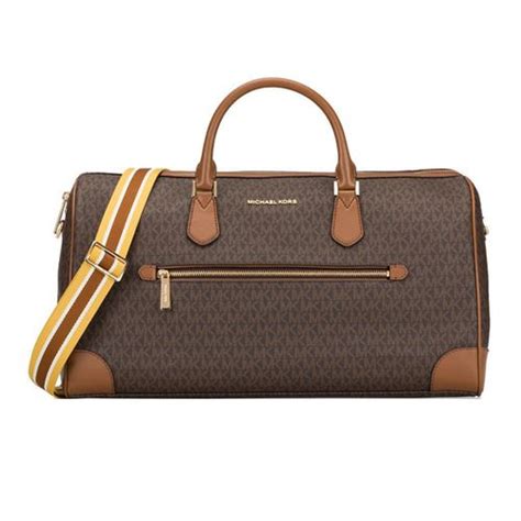 T I Tr Ng Michael Kors Mk Travel Large Duffle Bag In Pvc Signature