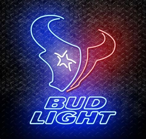 Bud Light NFL Houston Texans Neon Sign For Sale // Neonstation