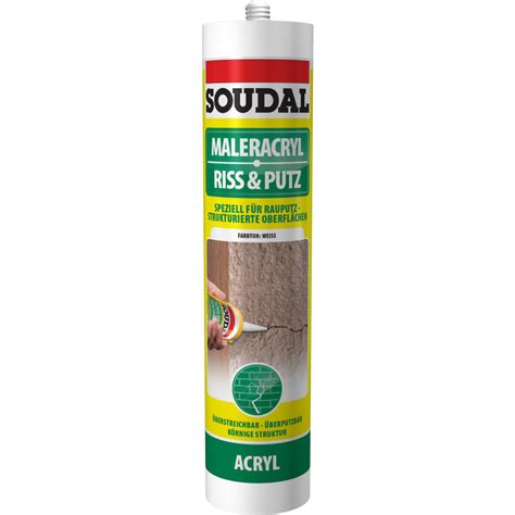 SOUDAL Riss Putz Fugendicht Acryl Dichtstoff 300ml weiß