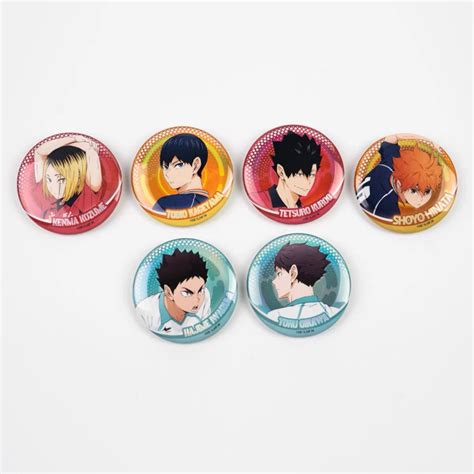 Haikyu Official Badge Shoyo Hinata Kageyama Tobio Toru Oikawa Kenma Kozume Tetsuro Kuroo Hajime