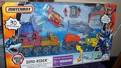 2006 Matchbox Mega Rig Dino Rider Playset NEW DINOSAUR Rare Toy Sounds ...