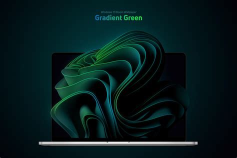 Windows 11 bloom wallpaper | Gradient Green by giannisgx89 on DeviantArt