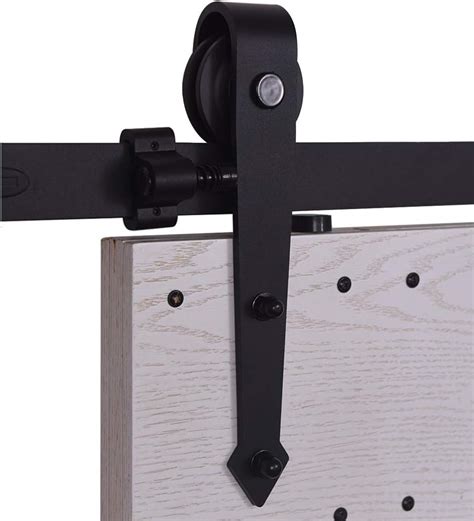 CCJH 6FT 183CM Acero Herraje Para Puerta Corredera Kit De Accesorios