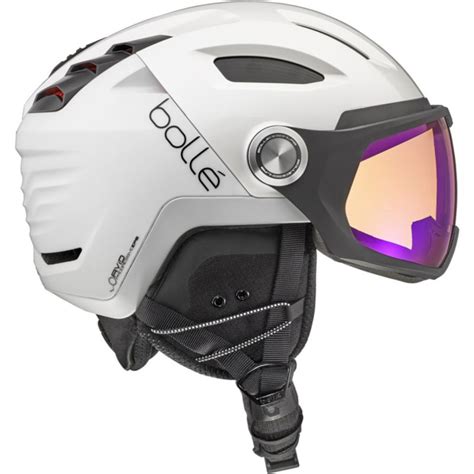 Casque visière Bollé V Ryft MIPS White pearl shiny cat 1 à 3