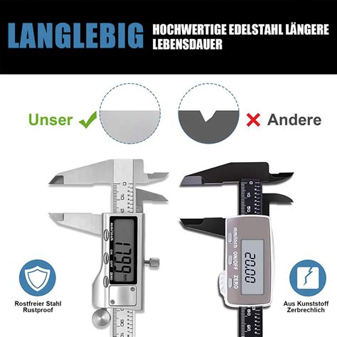 Digitaler Messschieber Messlehre Schieblehre Mm Lcd Display