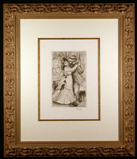 La danse à la compagne Renoir etching J D Smith Fine Art