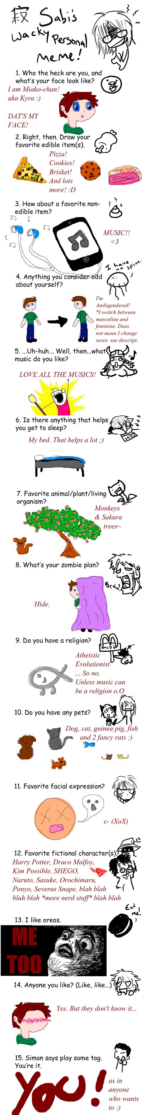 personality meme  galialay  deviantart