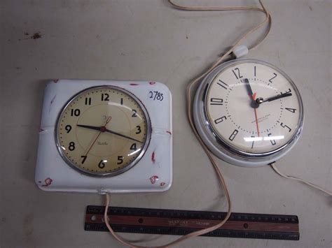 Vintage 1950’s Westclox Wall Clocks Working Canadian 2