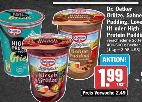 Dr Oetker Grütze Sahne Pudding Love It Oder High Protein Pudding