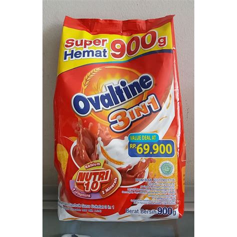 Jual OVALTINE 3 IN 1 POLYBAG 900 Gr Shopee Indonesia