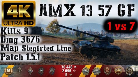 World Of Tanks AMX 13 57 GF 9 Kills 3 7K Damage 1 Vs 7 YouTube