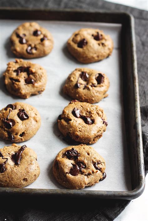 Almond Butter Chocolate Chip Protein Cookies Ambitious Kitchen