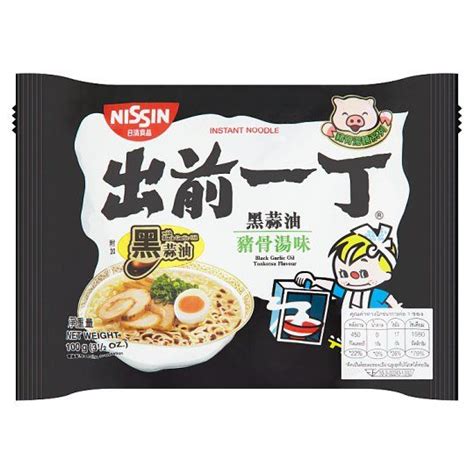 4897878830015 Nissin Instant Noodle Black Garlic Oil Tonko