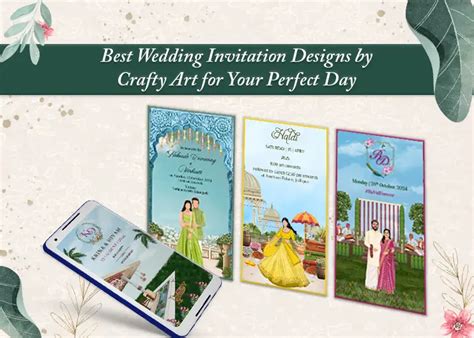 Best Wedding Invitation Designs By Crafty Art For Your Perfect Day