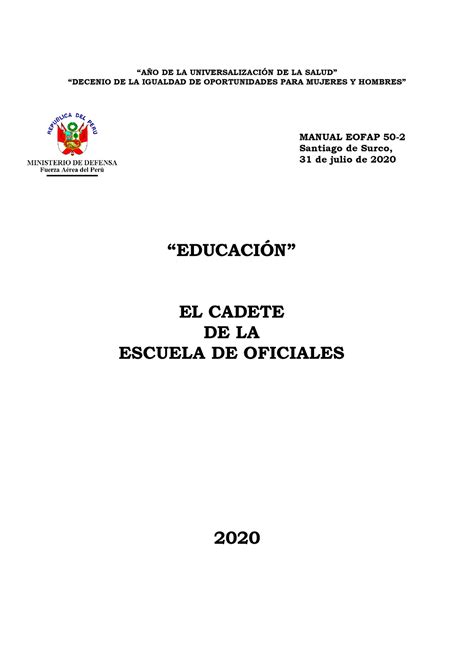 4 Manual Cadete OCT 2020 AÑO DE LA UNIVERSALIZACIN DE LA SALUD