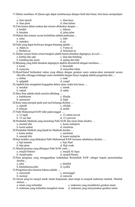 Soal Cerdas Cermat PDF