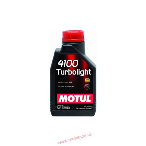 Motorový olej Motul 4100 Turbolight 10W40 - 1L