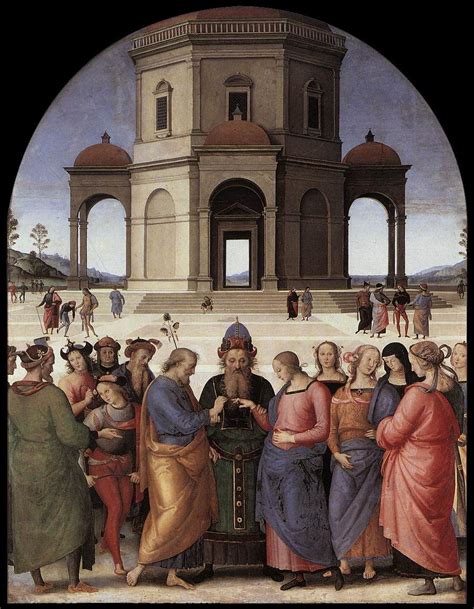 Marriage Of The Virgin Pietro Perugino Haute Renaissance Italian