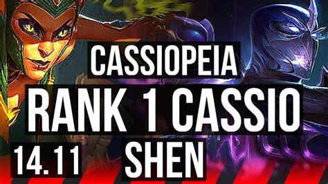 Cassiopeia Vs Shen Top Rank 1 Cassio 10 1 4 Legendary Rank 18