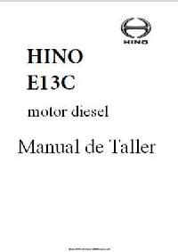 Hino E C Manuals Engine Specs Bolt Torques