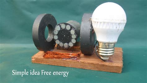 How To Make Free Energy Magnets Led Generator With Battery Simple