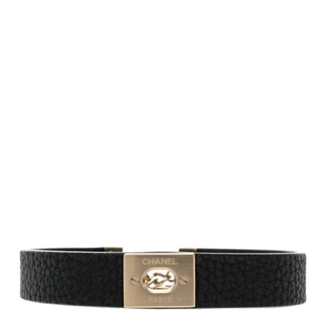 Chanel Lambskin Cc Choker Necklace Black Fashionphile