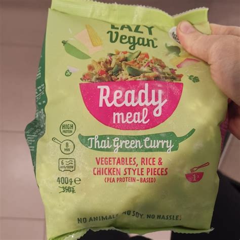 Lazy Vegan Ready Meal Thai Green Curry Review Abillion