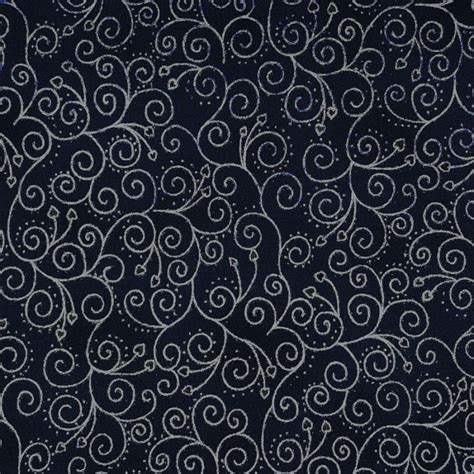 Tissu Japonais Bleu Nuit Petit Asanoha Cru