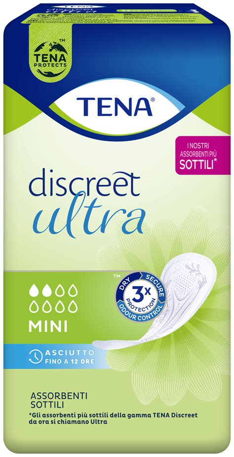 TENA Discreet Mini Assorbenti Efficaci E Discreti Per Lincontinenza